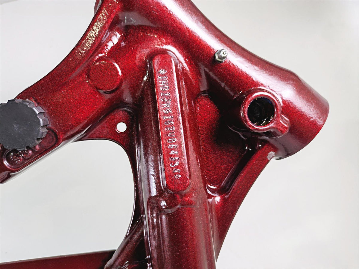 2008 Harley FXCWC Softail Rocker Frame Chassis + Swingarm Red Pearl With Salvage Texas Title 47167-08COZ {{ shop.shopifyCountryName }} - Mototech271