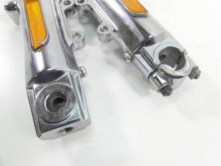 2009 Harley FLHTCU SE4 CVO E-Glide Chrome Front Fork Lower Tube Set 45500169 {{ shop.shopifyCountryName }} - Mototech271