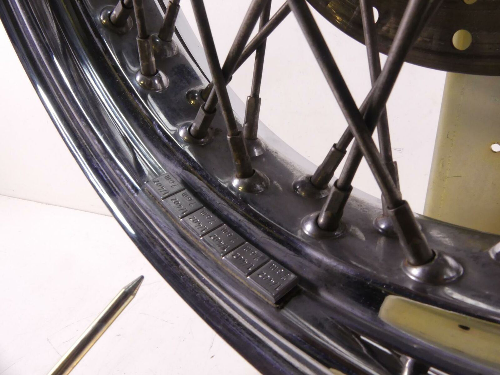 2003 Indian Spirit Springfield Rear Spoke Wheel Rim 16x3.5 & Brake Disc 21-970 {{ shop.shopifyCountryName }} - Mototech271