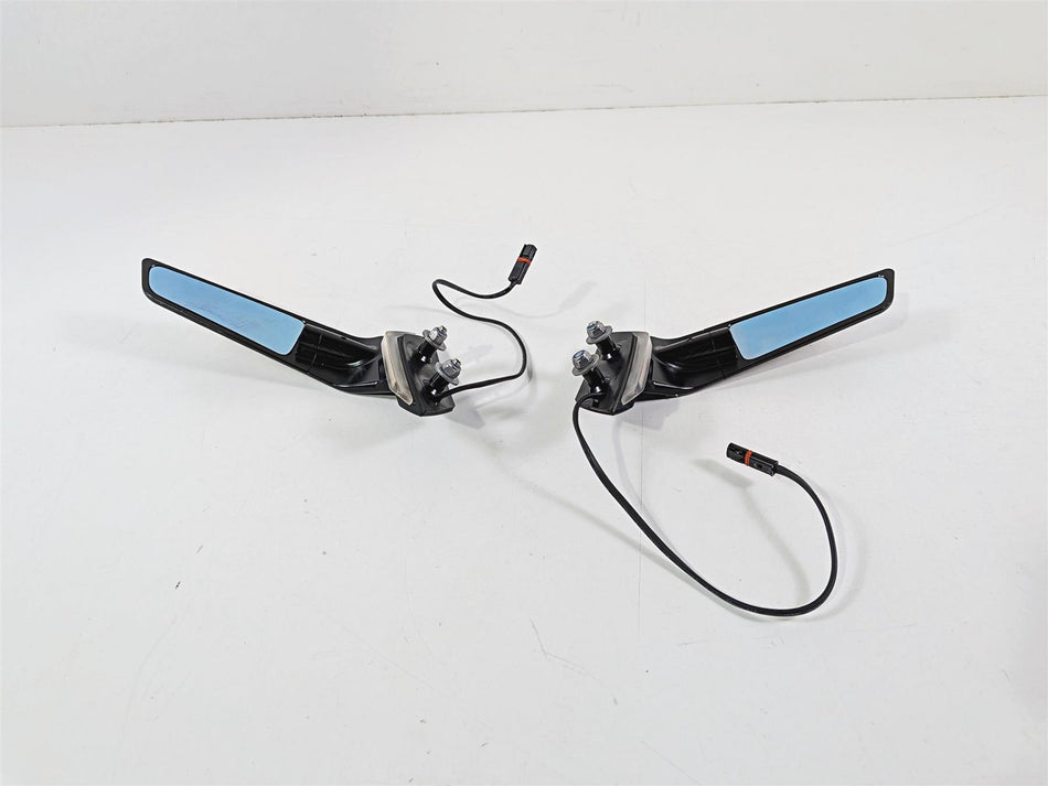 2022 BMW S1000RR K67 Left Right Adjustable Wing Stealth Mirror Turn Signal Set-Mototech271