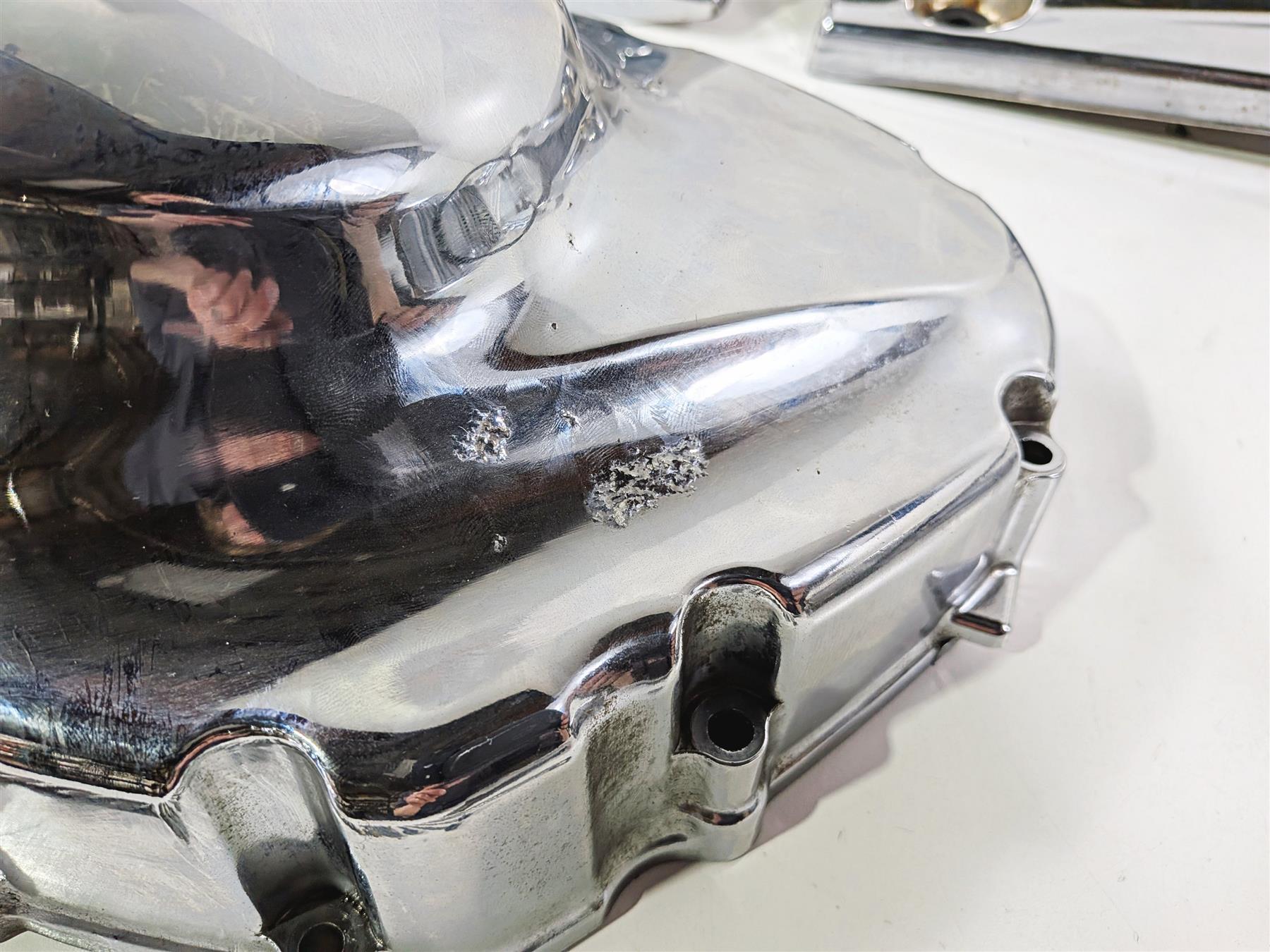 2006 Suzuki VL800 C50 Boulevard Engine Side Chrome Cover Set 47130-41F00 {{ shop.shopifyCountryName }} - Mototech271