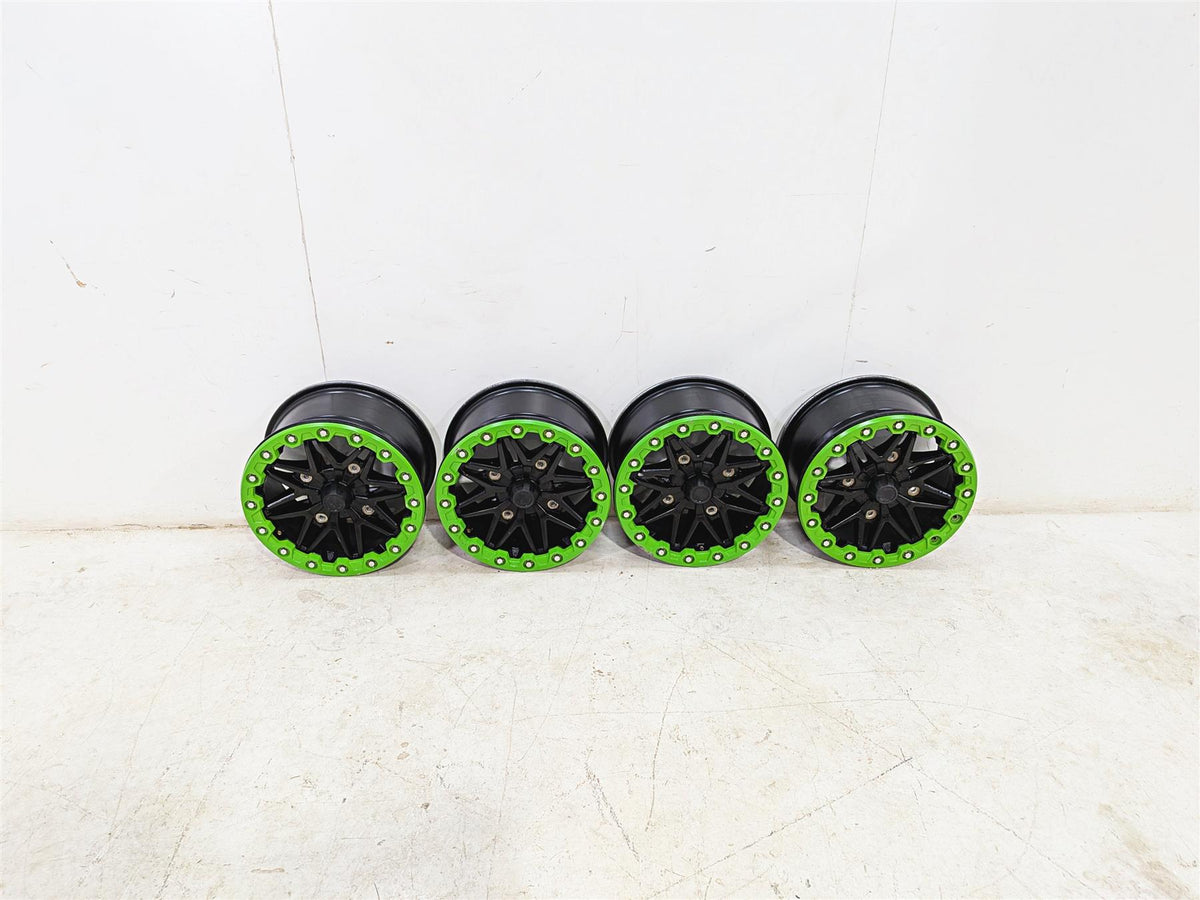 Kawasaki Teryx KRF KRX 1000 Wheel Rim Green Beadlock Set 15x8 49058-0729-397 {{ shop.shopifyCountryName }} - Mototech271