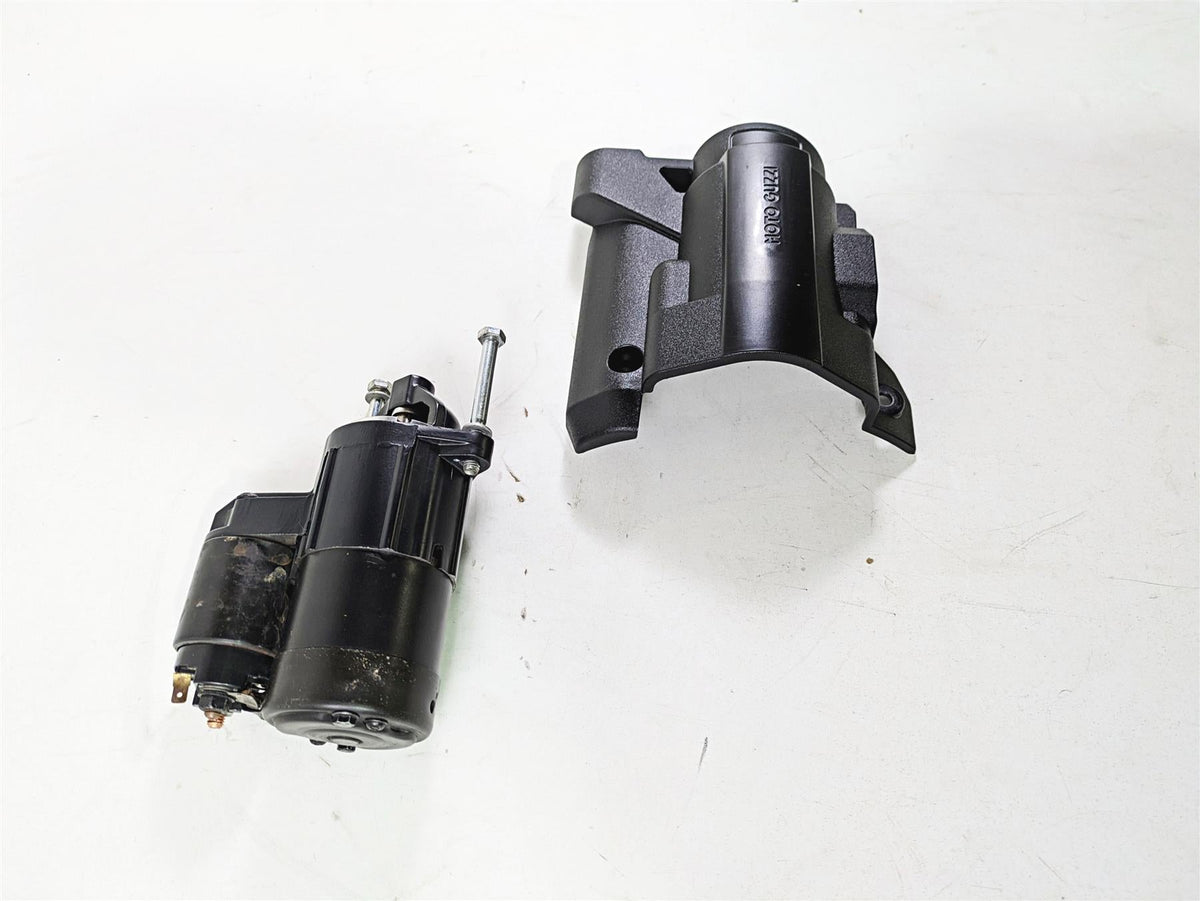 2016 Moto Guzzi Stelvio 1200 8V NTX Engine Starter Motor & Cover GU05730730 {{ shop.shopifyCountryName }} - Mototech271