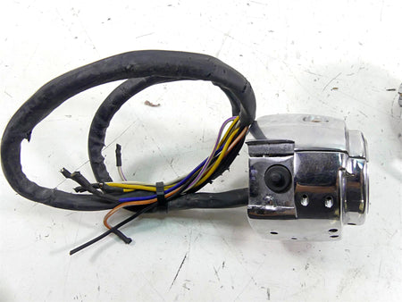 Harley Davidson Sportster Dyna Softail V Rod Chrome Left Right Control Switch Set {{ shop.shopifyCountryName }} - Mototech271