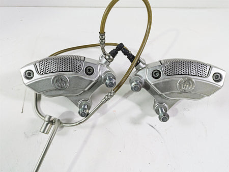 2006 Harley VRSCR Street V-Rod Front Brake Caliper Set Silver 44505-06A 44506-06 {{ shop.shopifyCountryName }} - Mototech271