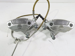 2006 Harley VRSCR Street V-Rod Front Brake Caliper Set Silver 44505-06A 44506-06