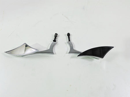 2002 Big Dog Pitbull Custom Chrome Rear View Mirror Set Left & Right {{ shop.shopifyCountryName }} - Mototech271