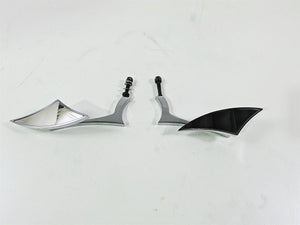 2002 Big Dog Pitbull Custom Chrome Rear View Mirror Set Left & Right