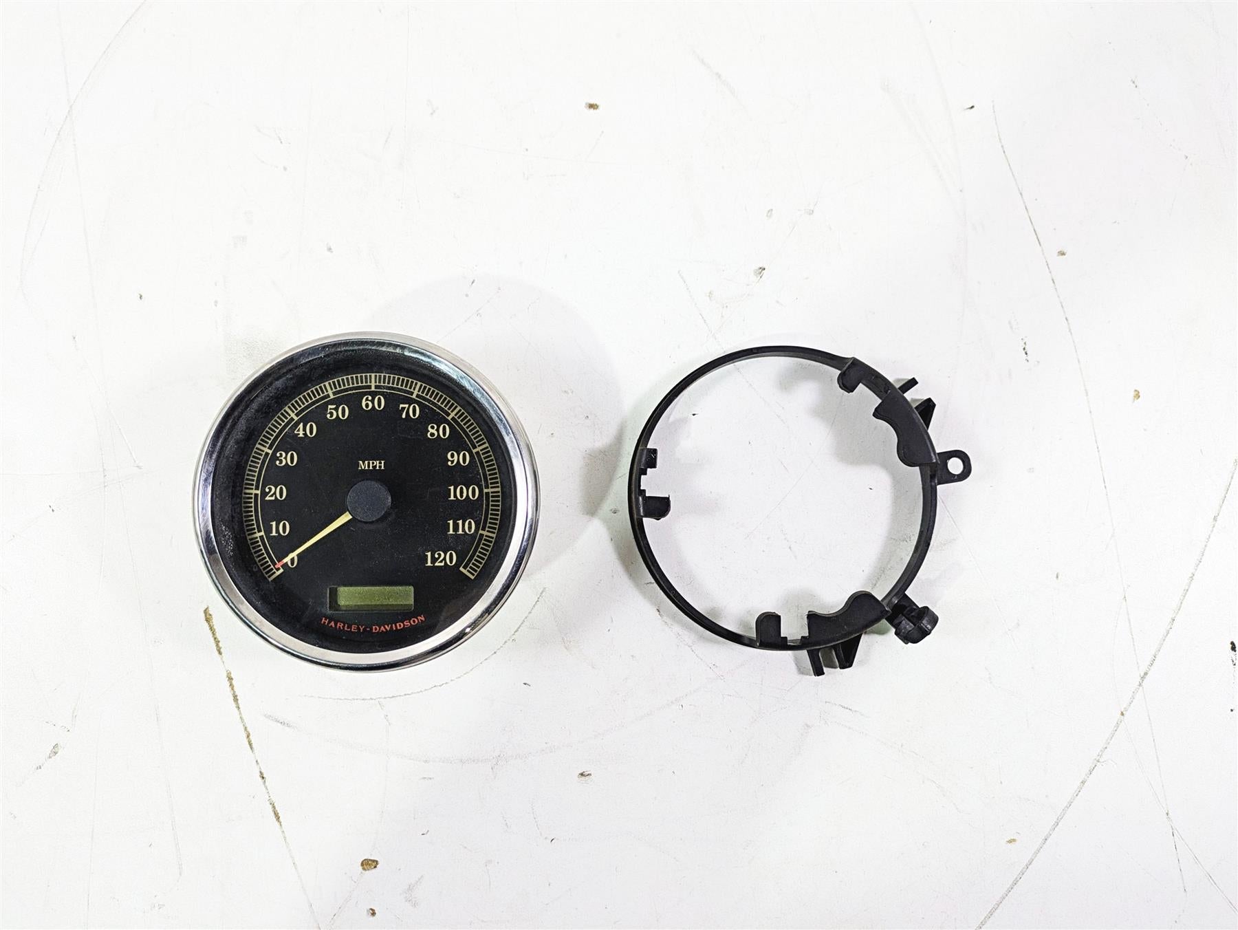 2008 Harley FLSTC 105TH Softail Heritage Speedometer Gauge Instr 27k 67033-08 {{ shop.shopifyCountryName }} - Mototech271