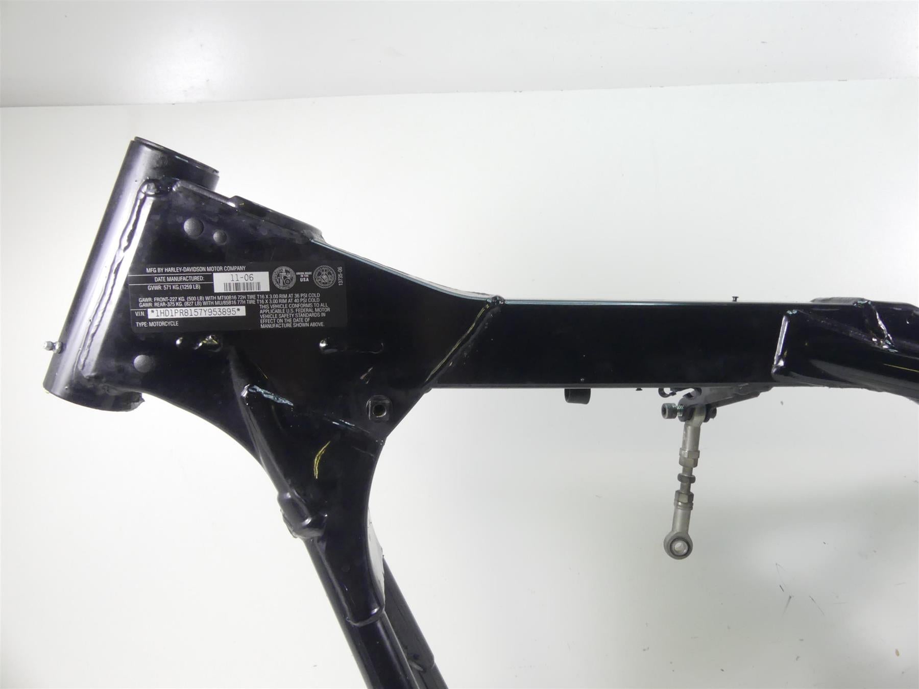 2007 Harley FLHTCU SE2 CVO Electra Glide Straight Main Frame Chassis With Clear Arkansas Title 47900-07 {{ shop.shopifyCountryName }} - Mototech271