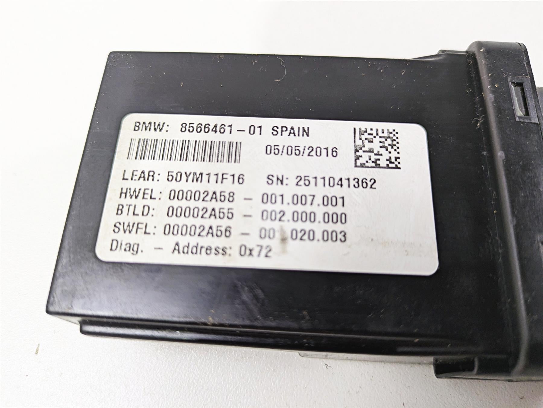 2016 BMW R1200RS K54 Light Control Unit Module 8566461 {{ shop.shopifyCountryName }} - Mototech271