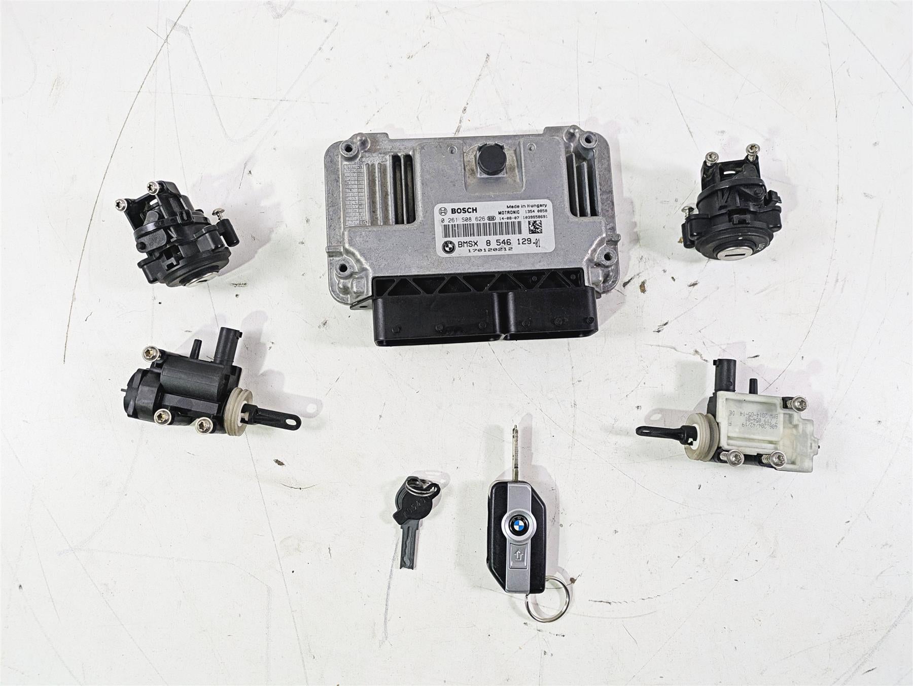 2015 BMW K1600 GT K48 Cdi Ecu Ecm Ignition Switch Key Lock Set 13618546129 {{ shop.shopifyCountryName }} - Mototech271