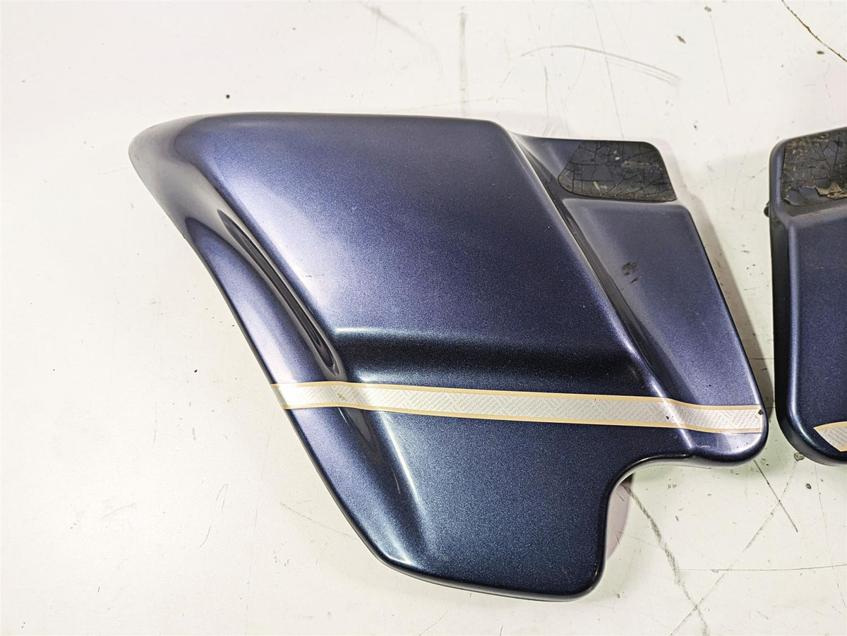 2003 Harley Touring FLHTCUI E-Glide 100th Side Cover Gunmetal Pearl Set 66250-97 {{ shop.shopifyCountryName }} - Mototech271