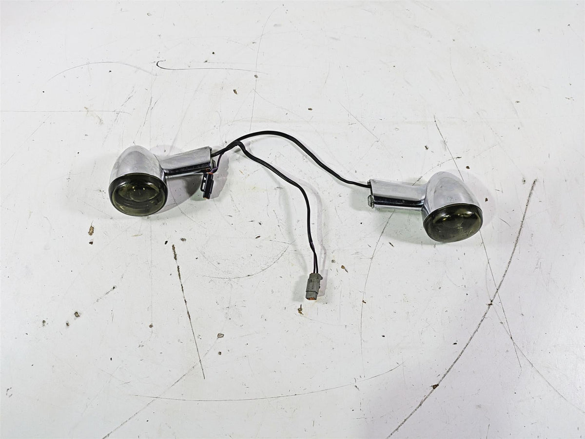 2005 Harley Softail FLSTSCI Heritage Springer Rear Smoked Blinker Set 68977-00 {{ shop.shopifyCountryName }} - Mototech271