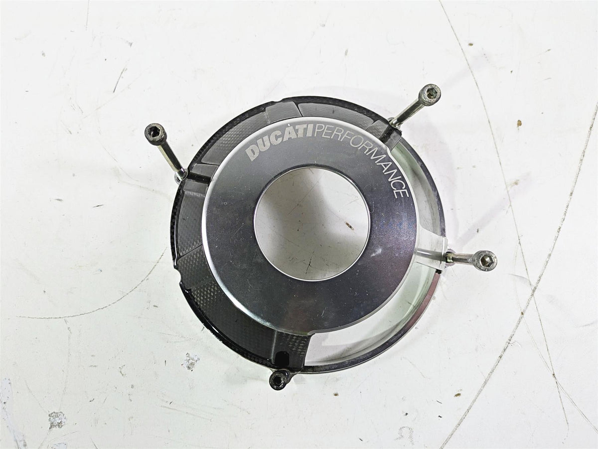 2008 Ducati SBK 1098 S Performance Aluminum Carbon Fiber Clutch Cover 969943AAA {{ shop.shopifyCountryName }} - Mototech271