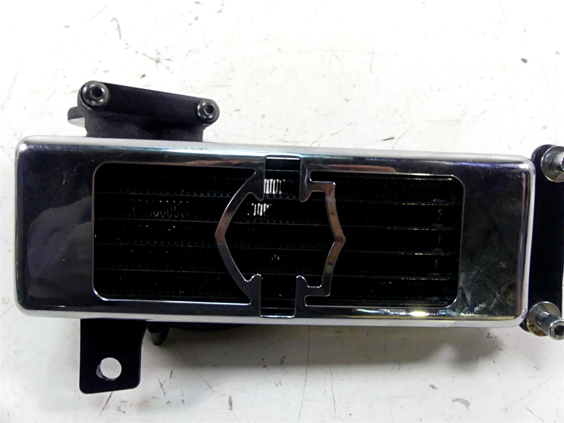 2006 Harley Softail FXSTSI Springer Oil Cooler Flange Chrome Cover
