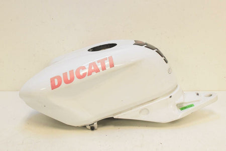 2010 Ducati 848 White Fuel Gas Petrol Tank 58611602 {{ shop.shopifyCountryName }} - Mototech271