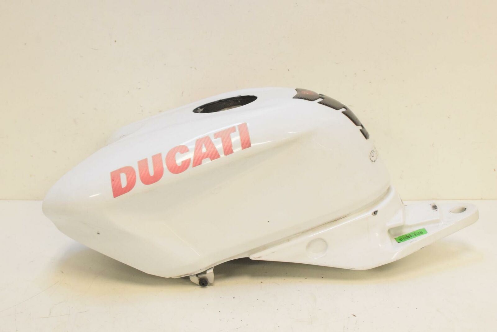 2010 Ducati 848 White Fuel Gas Petrol Tank  58611602