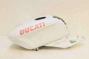 2010 Ducati 848 White Fuel Gas Petrol Tank  58611602