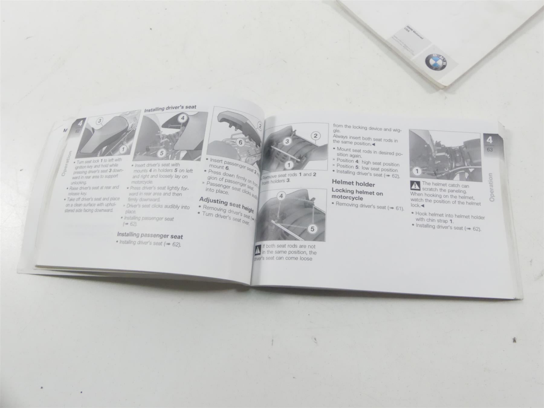 2013 BMW R1200GS K255 Adventure Owners Rider Manual Book 01418534017 {{ shop.shopifyCountryName }} - Mototech271