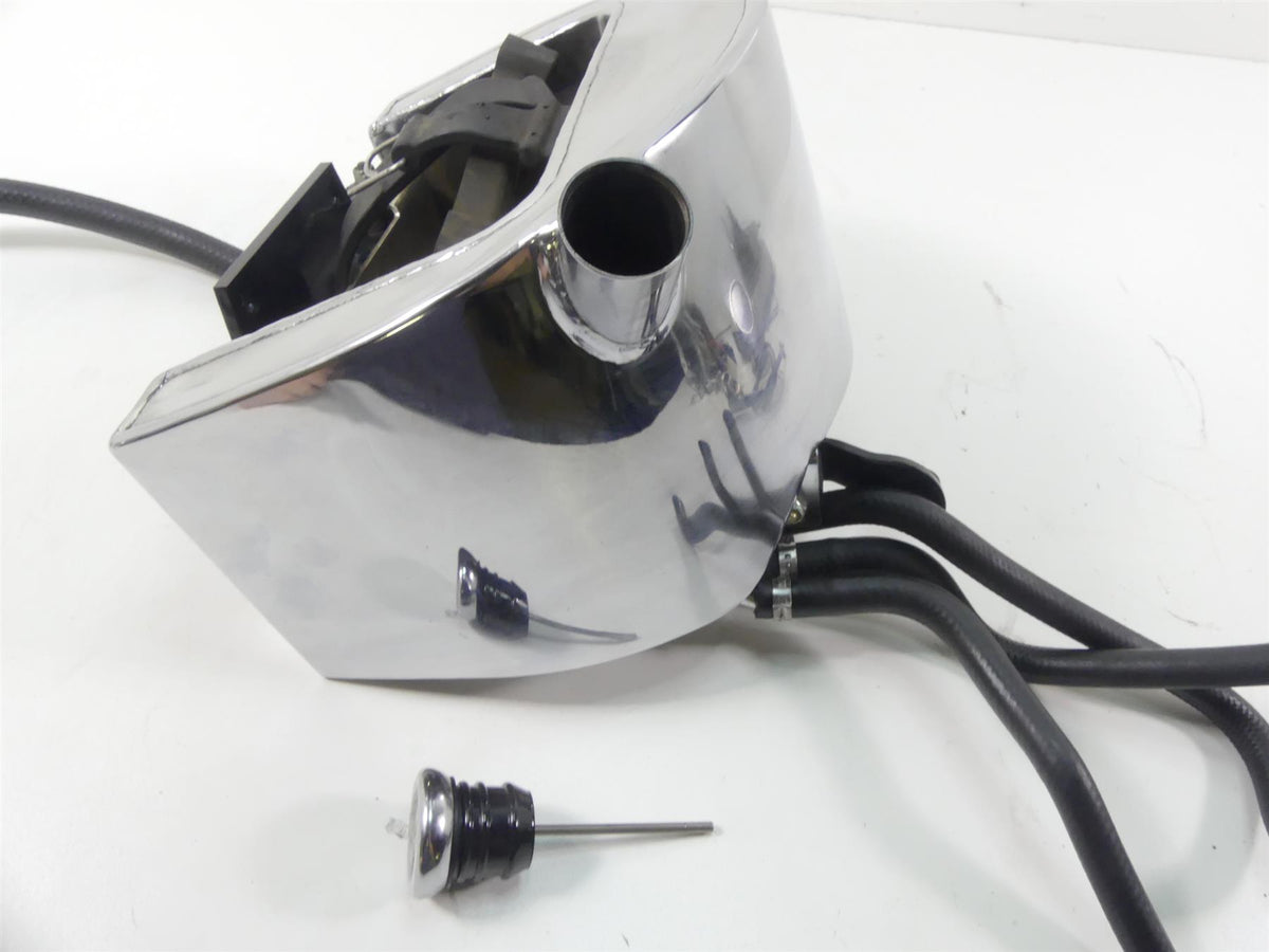 1993 Harley FXSTS Softail Springer Chrome Oil Tank Reservoir + Lines 62498-91 {{ shop.shopifyCountryName }} - Mototech271