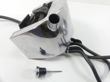 1993 Harley FXSTS Softail Springer Chrome Oil Tank Reservoir + Lines 62498-91 {{ shop.shopifyCountryName }} - Mototech271