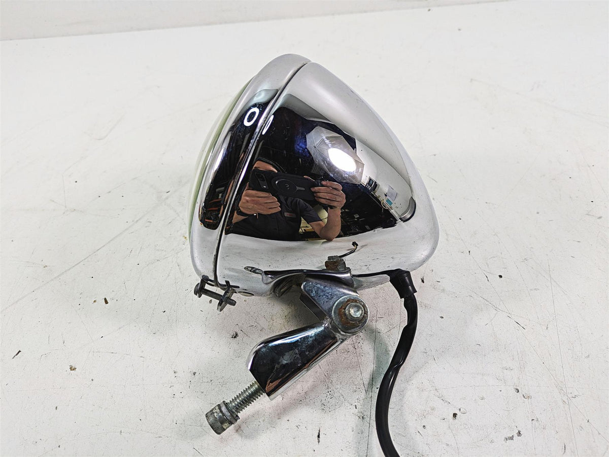 2007 Harley Sportster XL1200 C Headlight Head Light & Mount 5-3/4" 69681-07B {{ shop.shopifyCountryName }} - Mototech271