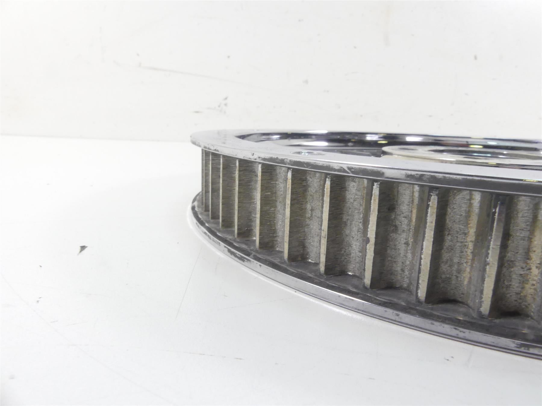 2004 Harley FXDWGI Dyna Wide Glide American Wire Chrome Pulley Brake Rotor Set {{ shop.shopifyCountryName }} - Mototech271