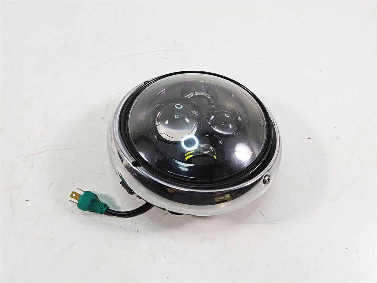 2012 Harley FLD Dyna Switchback Led Headlight + Oem Chrome Ring 67712-83B {{ shop.shopifyCountryName }} - Mototech271