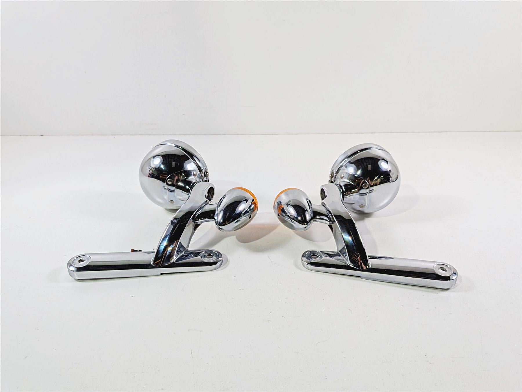 2014 Harley Touring FLHTK Electra Glide Chrome Spot Light Blinker Set 68000021-Mototech271