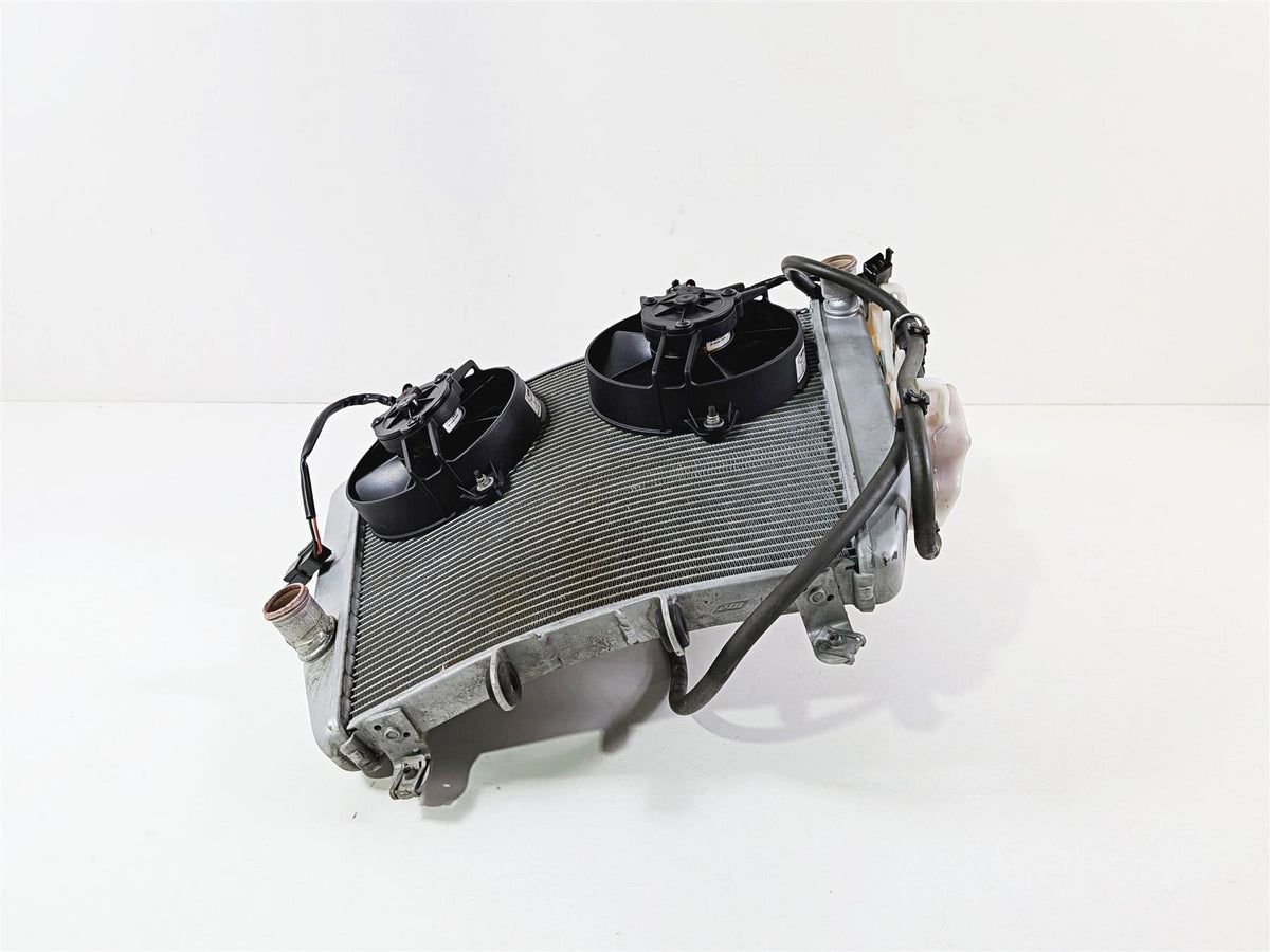 2014 Aprilia RSV4 RR Factory Straight Radiator Fan Reservoir No Leaks B045753 {{ shop.shopifyCountryName }} - Mototech271