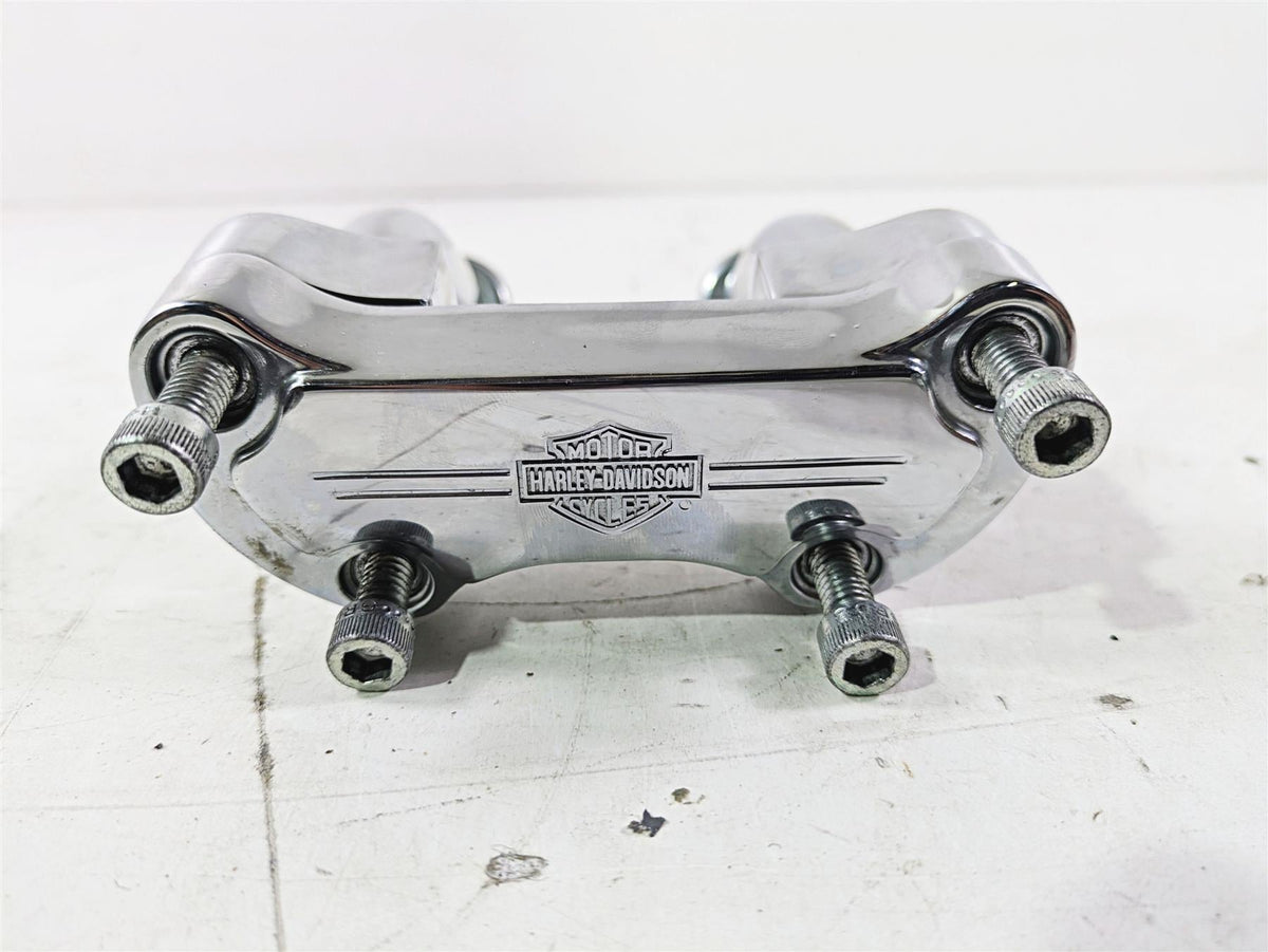 2004 Harley Softail FLSTF Fat Boy Handlebar Riser Holder Set 56567-86B {{ shop.shopifyCountryName }} - Mototech271
