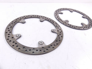 2014 BMW R1200 RT RTW K52 Front Brake Rotor Disc Set 320mm 34118526575