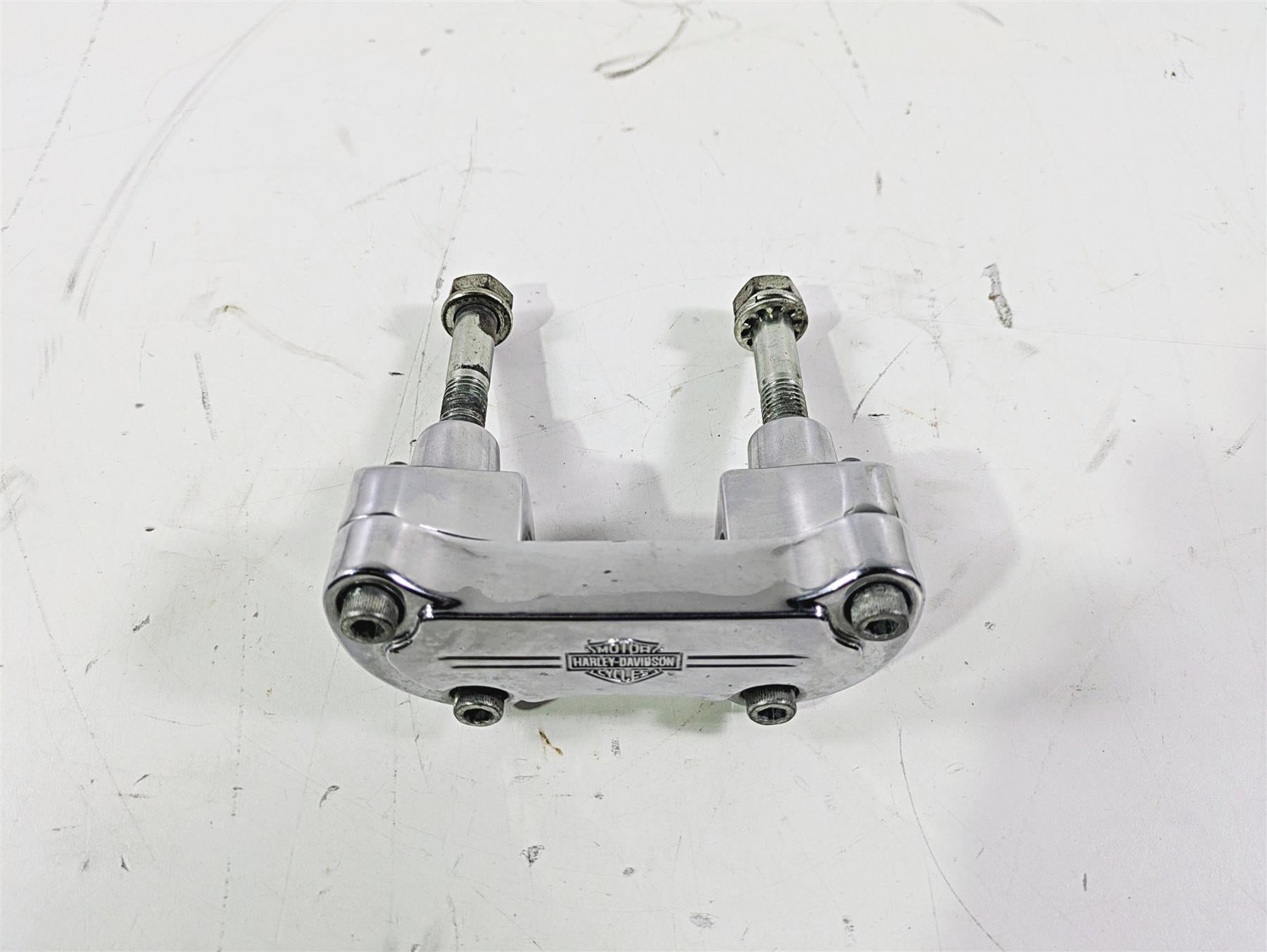 2004 Harley FLSTCI Softail Heritage Handlebar Holder Riser Set 56567-86B | Mototech271