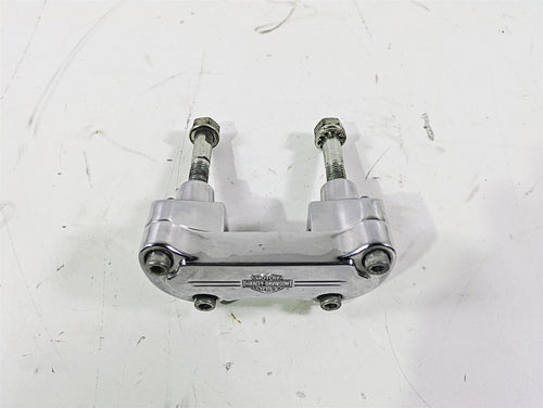 2004 Harley FLSTCI Softail Heritage Handlebar Holder Riser Set 56567-86B | Mototech271