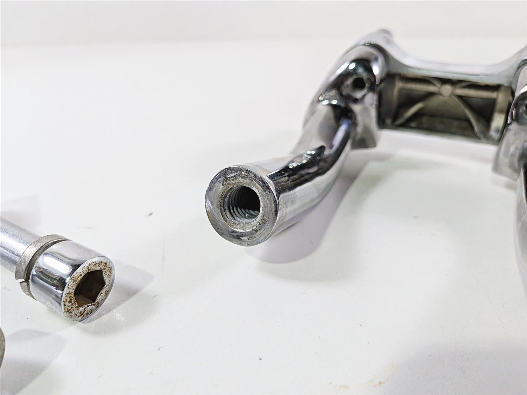 1995 Harley XL883 Sportster Hugger Handlebar Chrome Riser 5" tall 2" Pullback {{ shop.shopifyCountryName }} - Mototech271