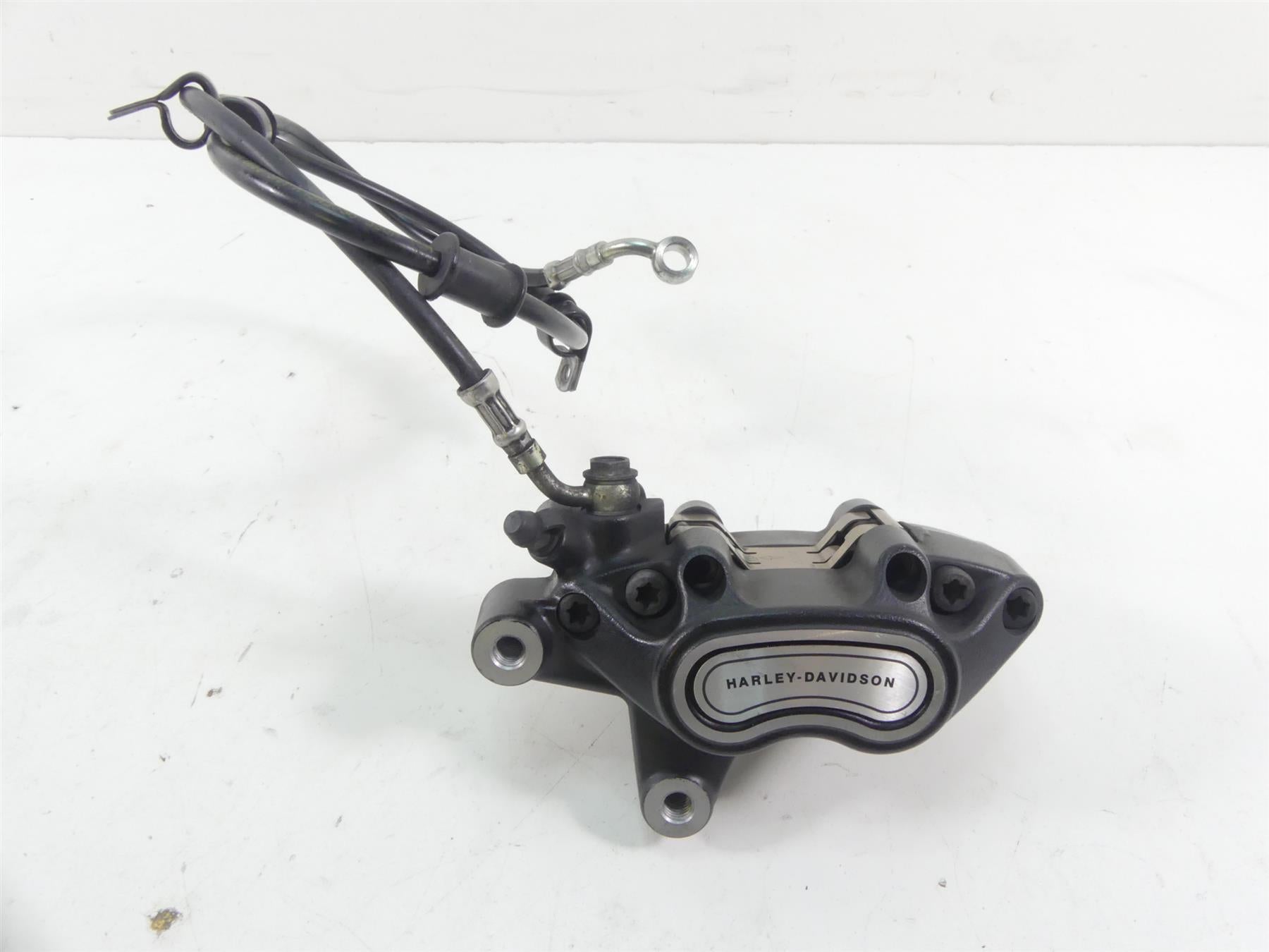 2015 Harley FLS Softail Slim Front Brake Caliper & Line 41300095 {{ shop.shopifyCountryName }} - Mototech271