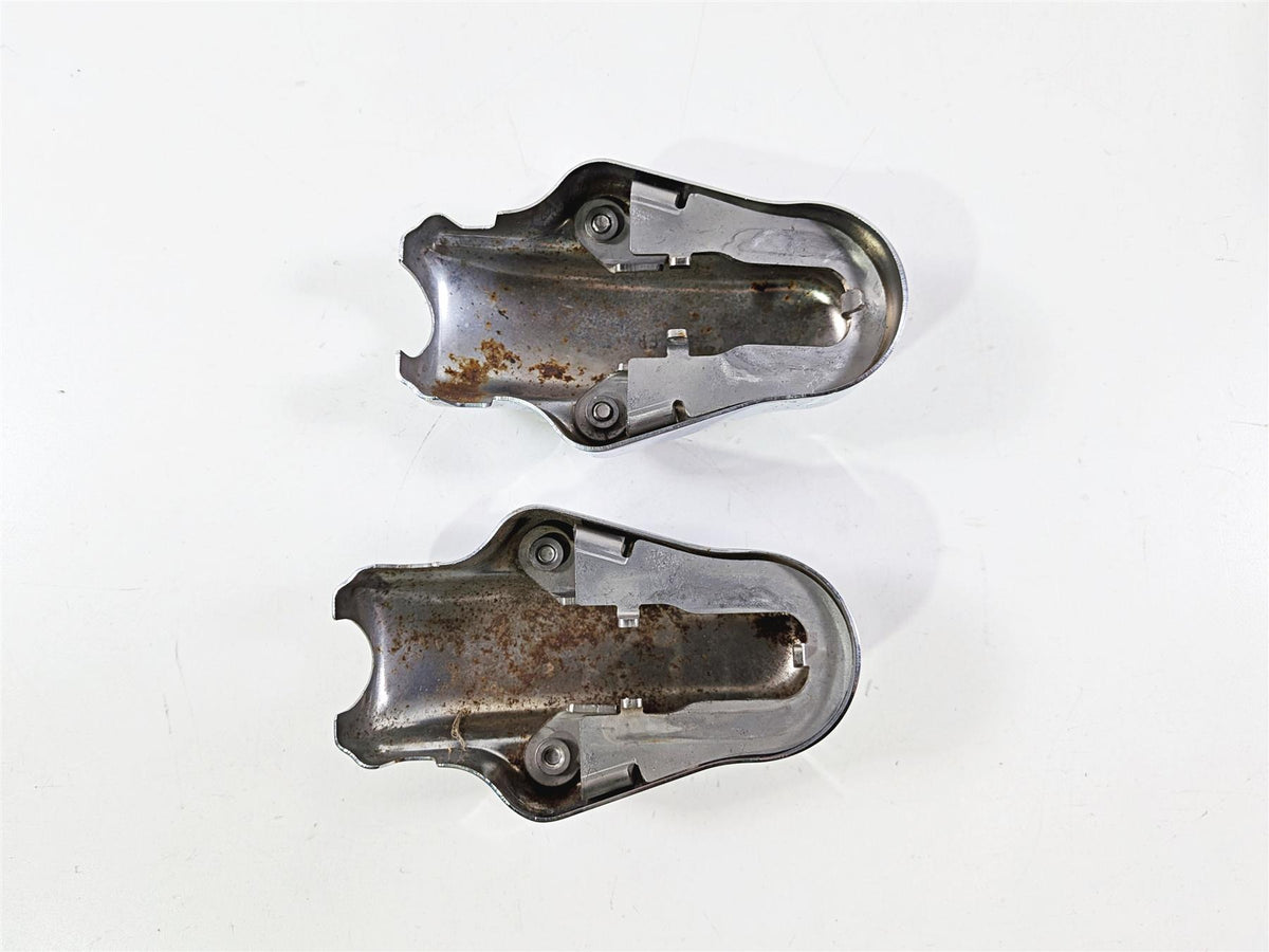 2005 Harley Softail FLSTFSE CVO Fat Boy Rear Chrome Axle Covers 44501-03 44500-03-Mototech271