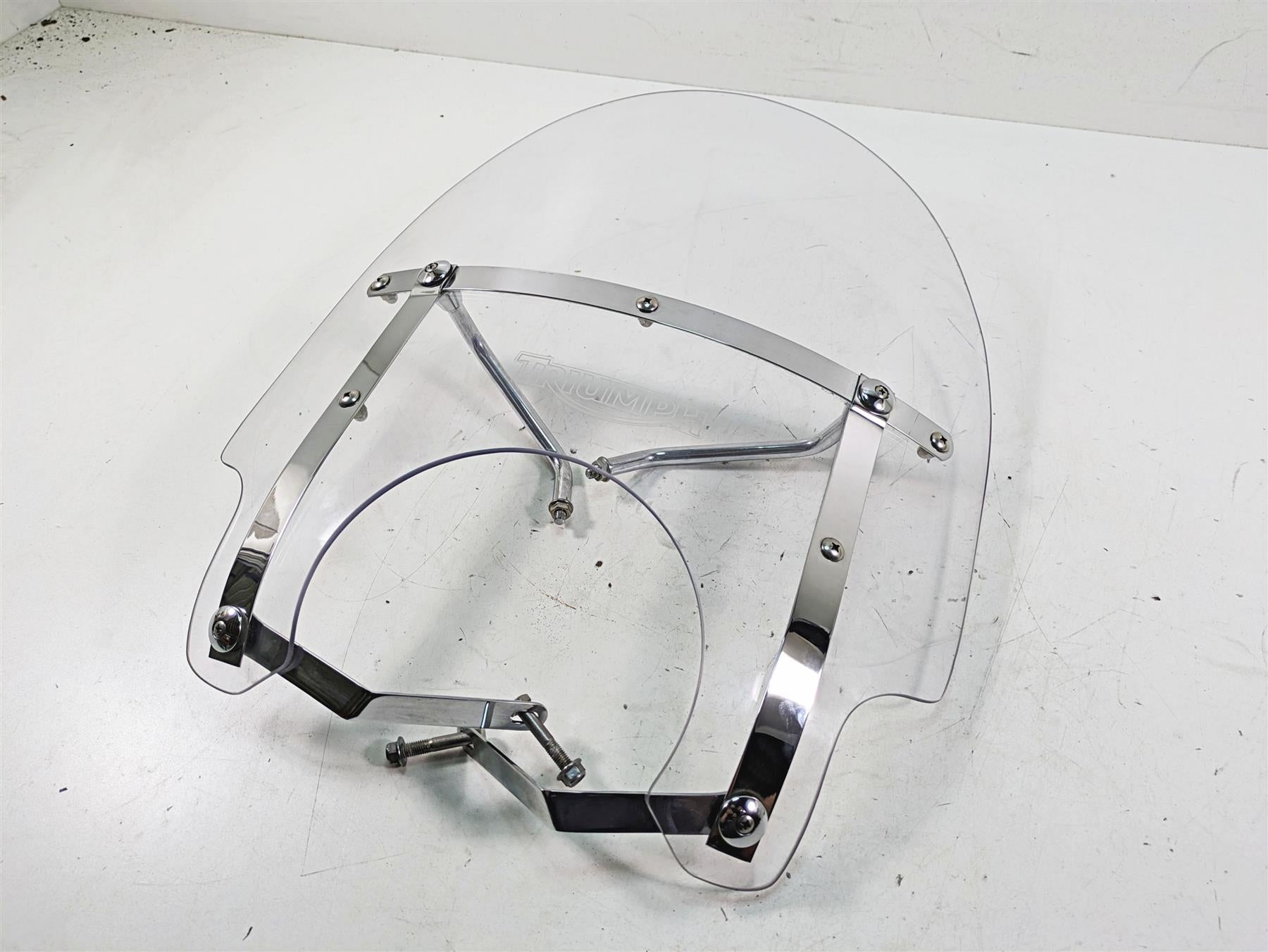 2011 Triumph America Roadster Screen Wind Shield Windshield + Mounts A9748030 {{ shop.shopifyCountryName }} - Mototech271