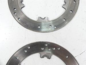 2007 Harley Touring FLHR SE CVO Road King Front Brake Disc Rotor Set 44343-01