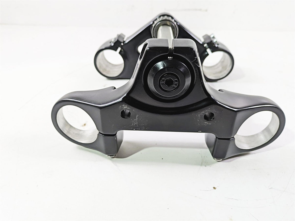2010 Harley VRSCF Muscle Rod Black Upper Lower Triple Tree Clamp Set 46892-09A {{ shop.shopifyCountryName }} - Mototech271