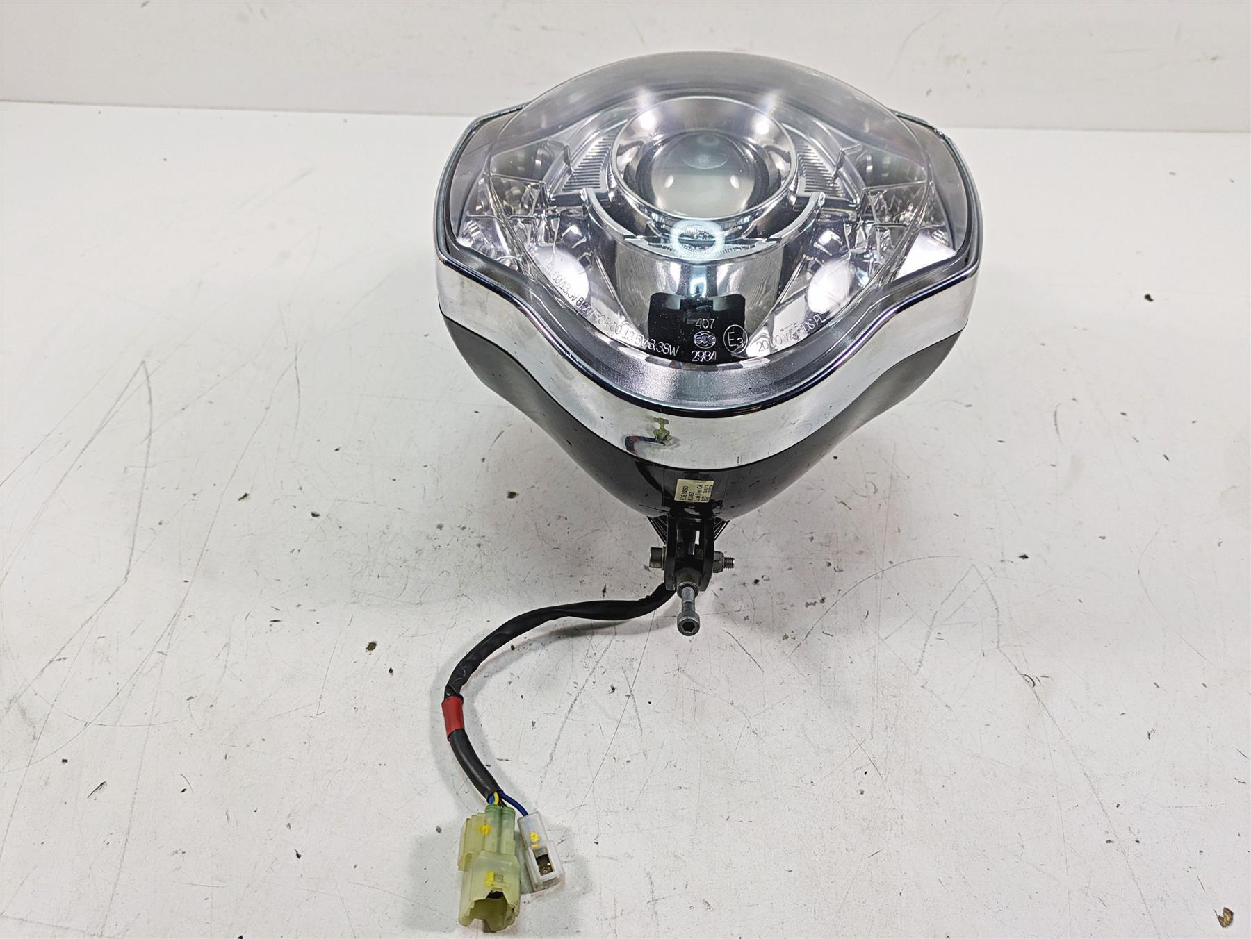 2014 Moto Guzzi California 1400 T Headlight Head Light Lamp & Mounts 887453 {{ shop.shopifyCountryName }} - Mototech271
