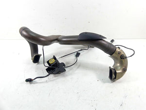 2013 Ducati Diavel Red Exhaust Header & Servo Set 57012881A 57211562B 59340392A