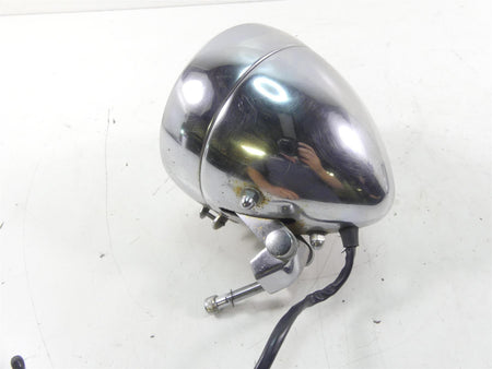 2002 Harley Softail FXSTDI Deuce Headlight Head Light Lamp & Bracket 68258-00B {{ shop.shopifyCountryName }} - Mototech271