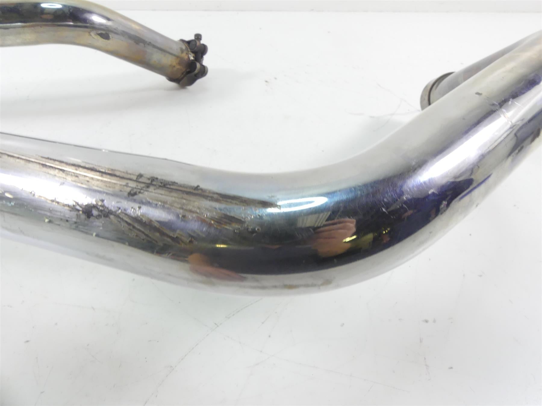 1978 Harley XLH1000 Sportster Ironhead Straight Pipe Exhaust Header Set {{ shop.shopifyCountryName }} - Mototech271