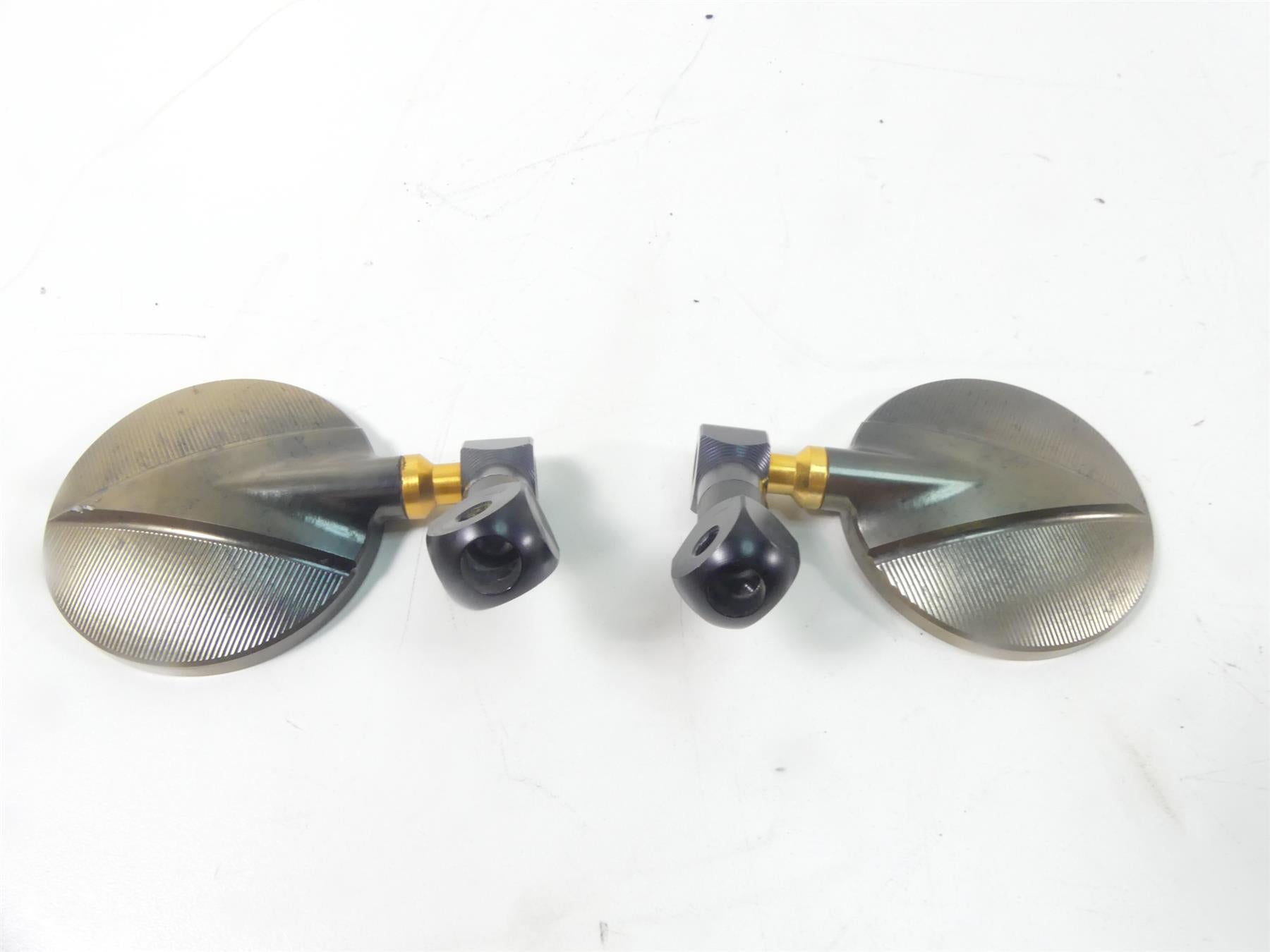 2008 Ducati 1098 S Aftermarket Handlebar End Tip Rear View Mirror Set {{ shop.shopifyCountryName }} - Mototech271