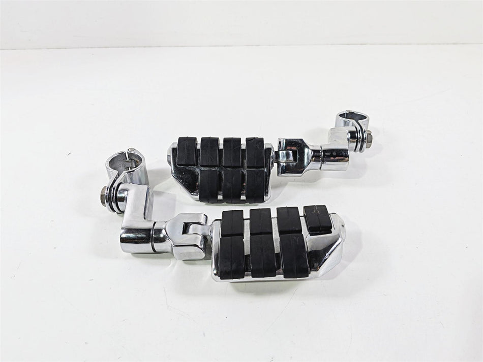 2004 Harley Touring FLTRI Road Glide Chrome Highway Foot Peg Rest Set-Mototech271