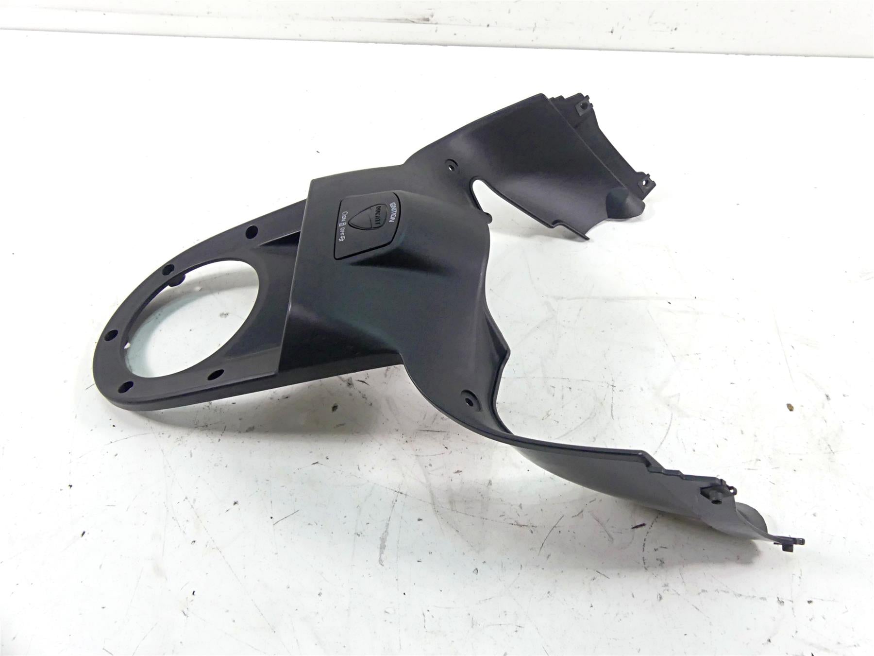 2013 Ducati Diavel Red Upper Front Cover Fairing & Ignition Button 48013071A