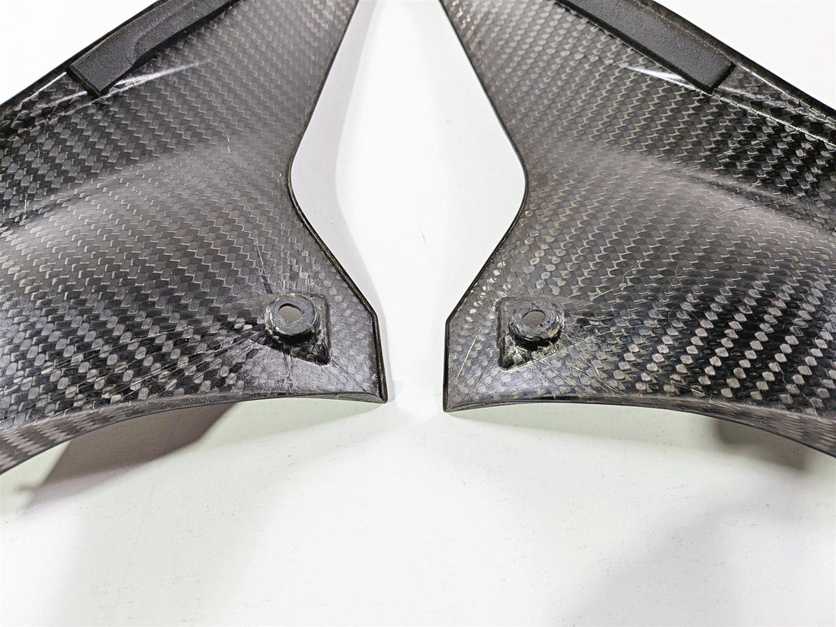 2014 Aprilia RSV4 RR Factory Left Right Leg Carbon Fiber Cover Set 890966 890967 {{ shop.shopifyCountryName }} - Mototech271