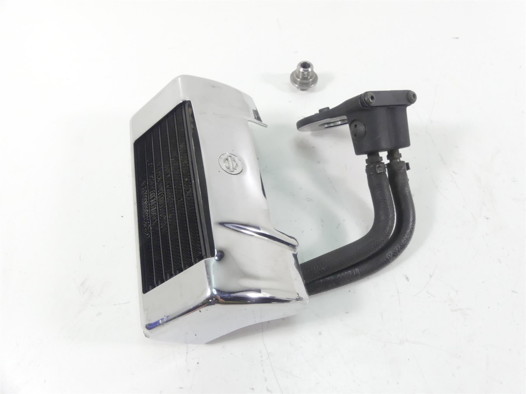 2007 Harley Touring FLHR SE CVO Road King Oil Cooler Radiator + Adapter 63068-07 {{ shop.shopifyCountryName }} - Mototech271